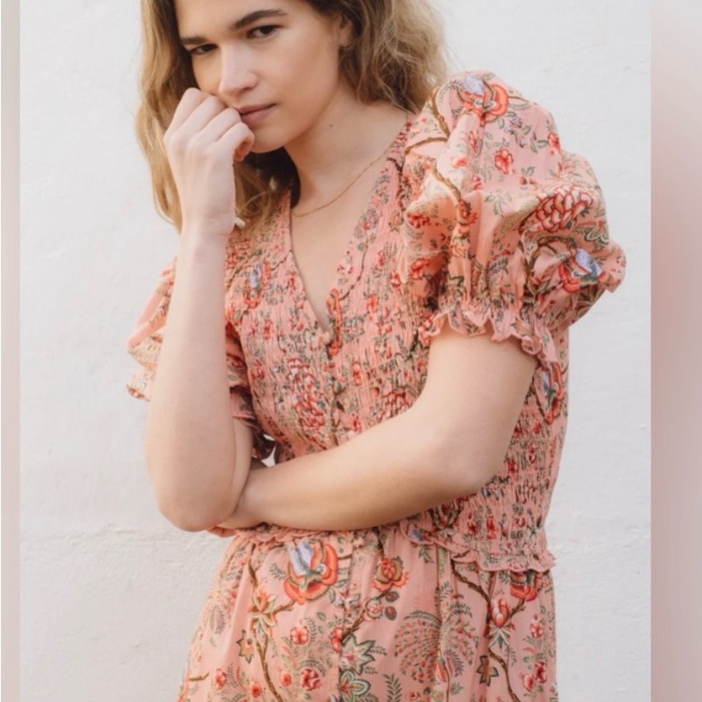 Floral Pink Maxi Dress